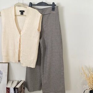 Zara houndstooth pant